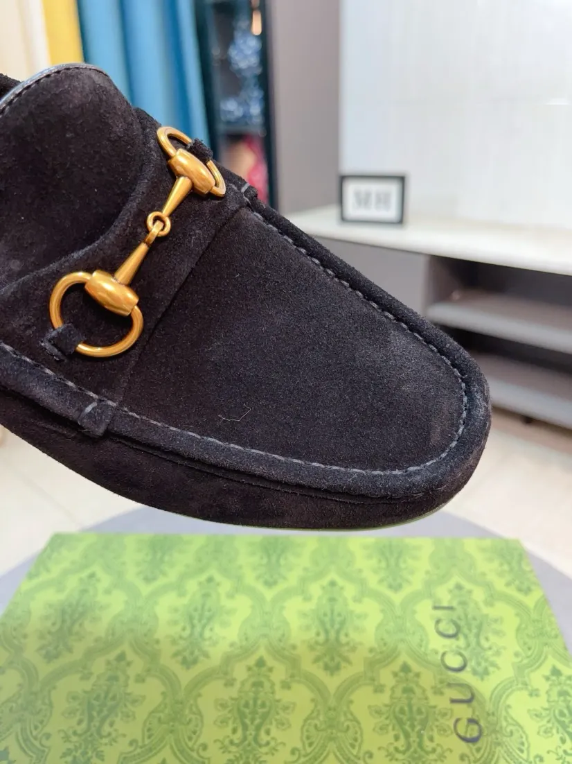 Men's Men's Shoes💰560🌹🌹[GUCCI] Gucci leather shoes are the most popular classic. Synchronized with the official website, the upper is made of Italian first-layer cowhide ➕cowhide lining, with unique brand and unique craftsmanship. Highlighting the hot style of the new year. Stop hesitating, stop wandering, get it now. Number: 38--44